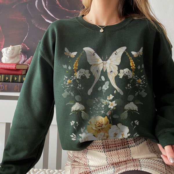 Fairycore Clothing Fairy Sweatshirt Fairycore Sweater Cottagecore Sweater Cottagecore Clothes Alt Clothing Indie Crewneck Aesthetic Crewneck