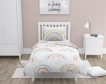 rainbow twin bed sheets