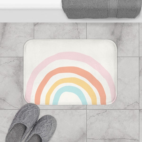 Girls Rainbow Bathroom Decor Etsy