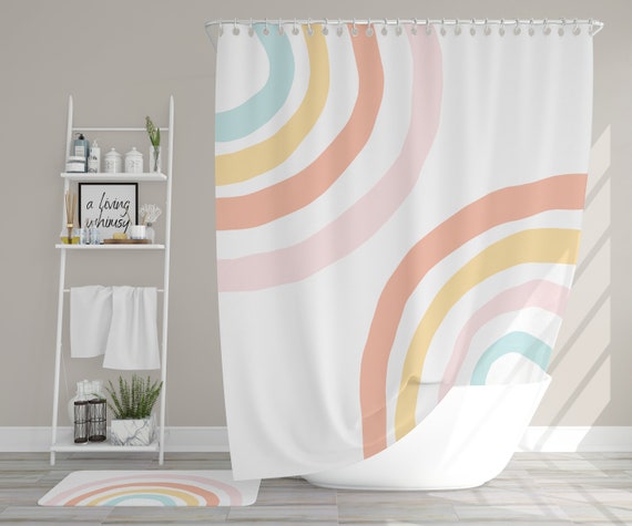 Rainbow clearance shower curtain