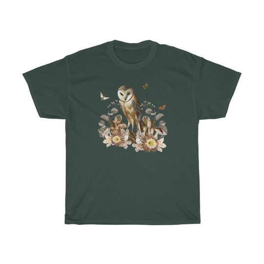 Barn Owl Shirt Cottagecore Shirt Cottage Core Shirt