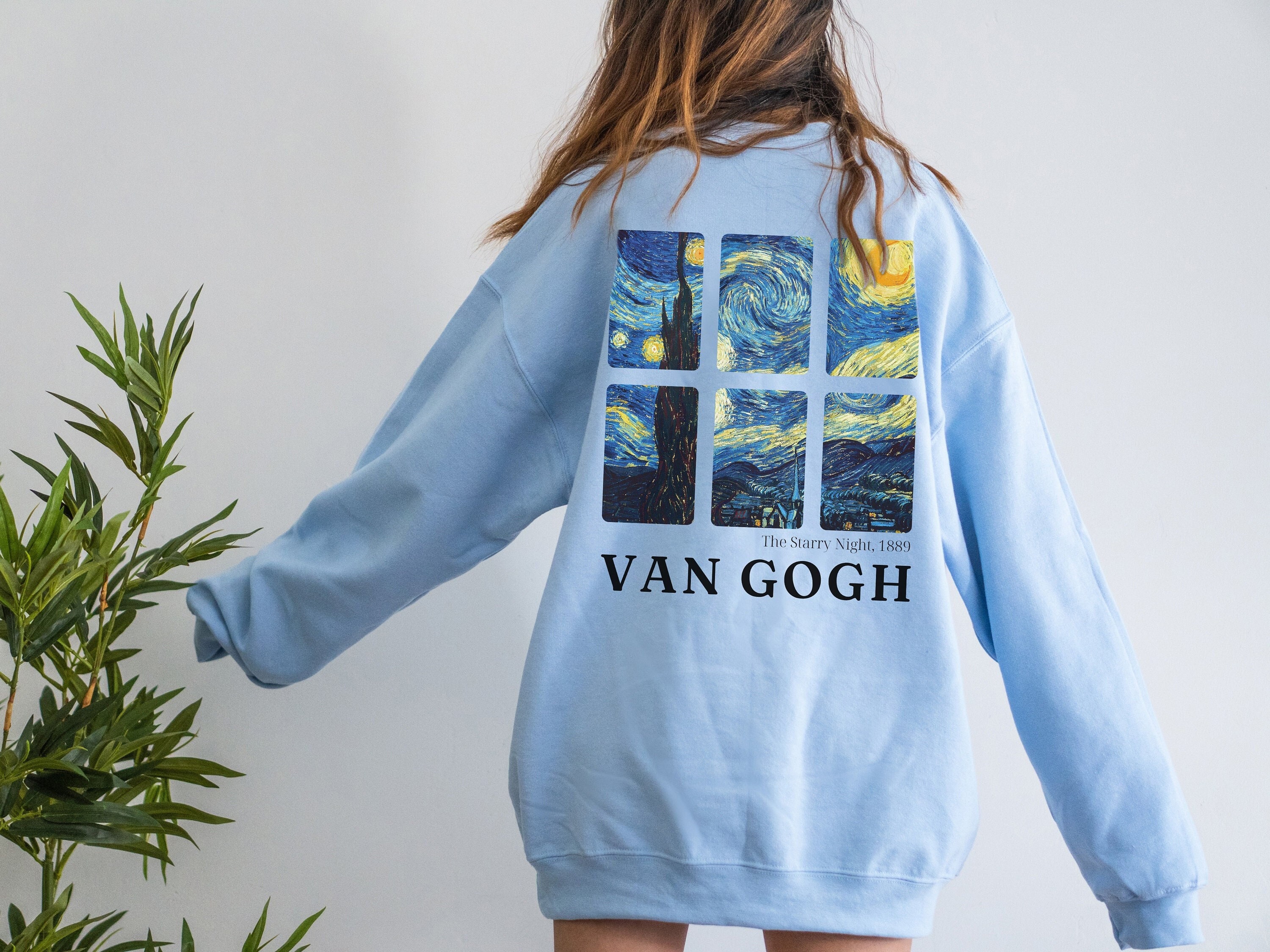 Van Gogh Sweater Van Gogh Sweatshirt Vincent Van Gogh Art Shirt Van Gogh Gifts Aesthetic Crewneck Indie Clothes Aesthetic Clothes Etsy Canada