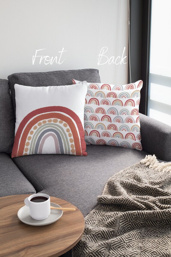 Boho rainbow throw pillow new arrivals