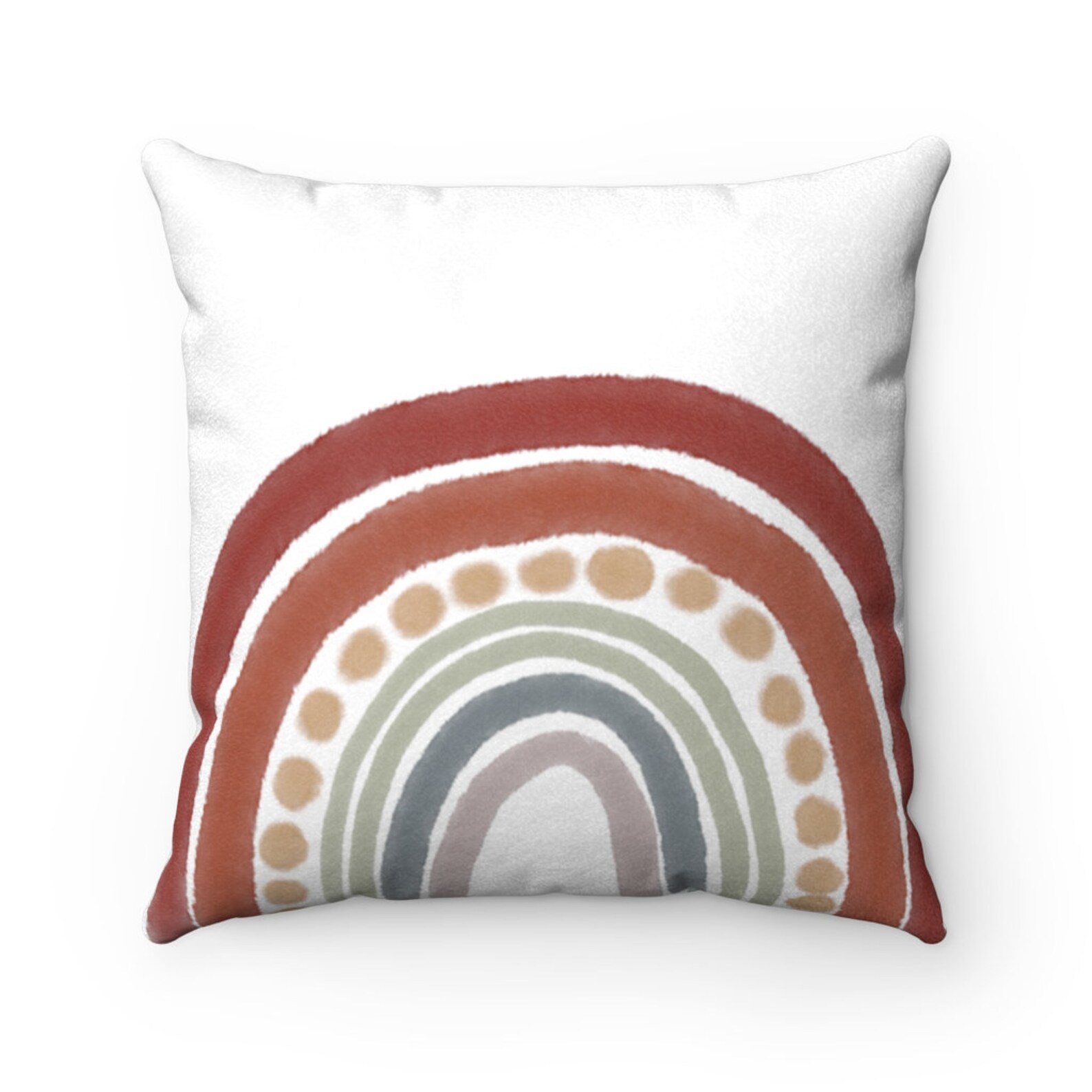 Boho Rainbow Pillow Rainbow Pillow Cover Gender Neutral Etsy España