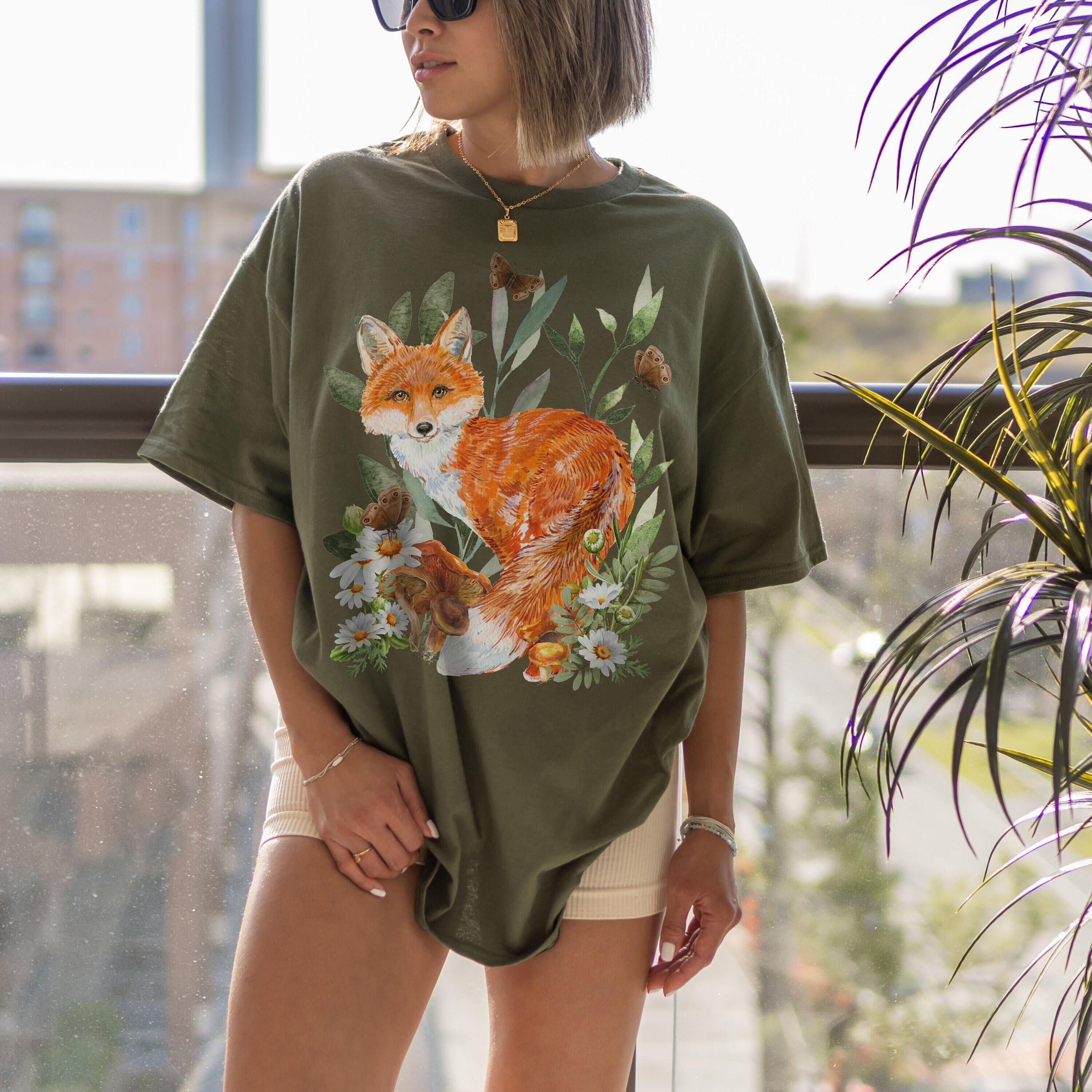 fox animal t shirts