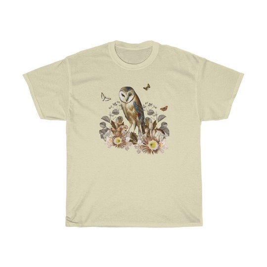 Barn Owl Shirt Cottagecore Shirt Cottage Core Shirt