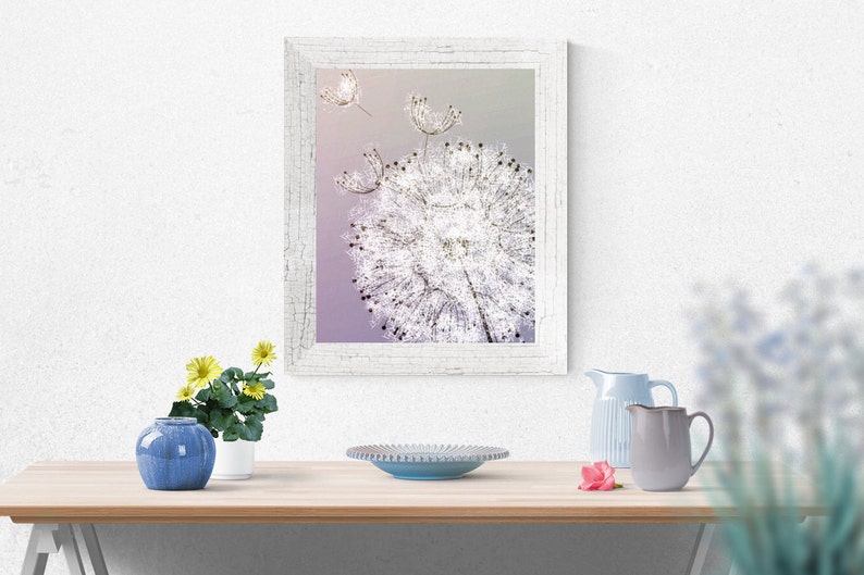 Dandelion Wish Art Print Wall Art Printable Digital Art Etsy