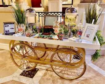 Stunning Wedding Cart, Hotel or Store Cart, Candy cart or Event Food Cart , Champagne Cart Legit Seller with real Sales and Reviews