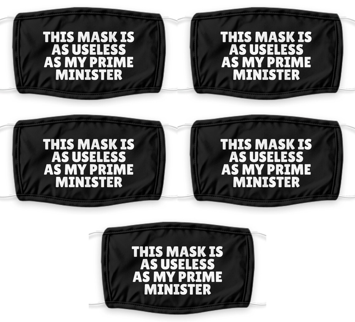 Canada Antipolitical Face Mask Funny Protest Gift This Mask Etsy