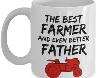 I'M A FARMING GRANDAD Funny Gift Idea Themed Ceramic Mug Tractor Farmer 