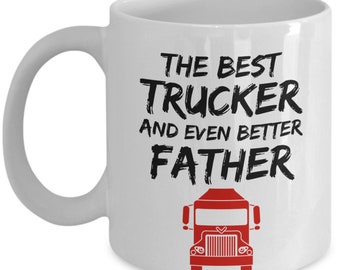 TRUCK DRIVER DAD Gift Trucker Dad Mug Trucker Dad Gift Truck Driver Dad Mug Funny Trucker Mug Trucker Father Gift for Trucker Father Mug