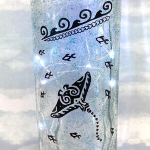 Polynesian Manta Ray Light, Manta Ray Light, Manta Ray Lamp, Manta Ray Night Light, Manta Ray Table Lamp, Manta Ray Bar Light