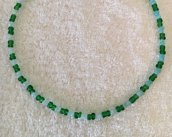 Green Blue Necklace, Bue Green Beaded Necklace, Blue and Green Beaded Necklace, Blue and Green Necklace