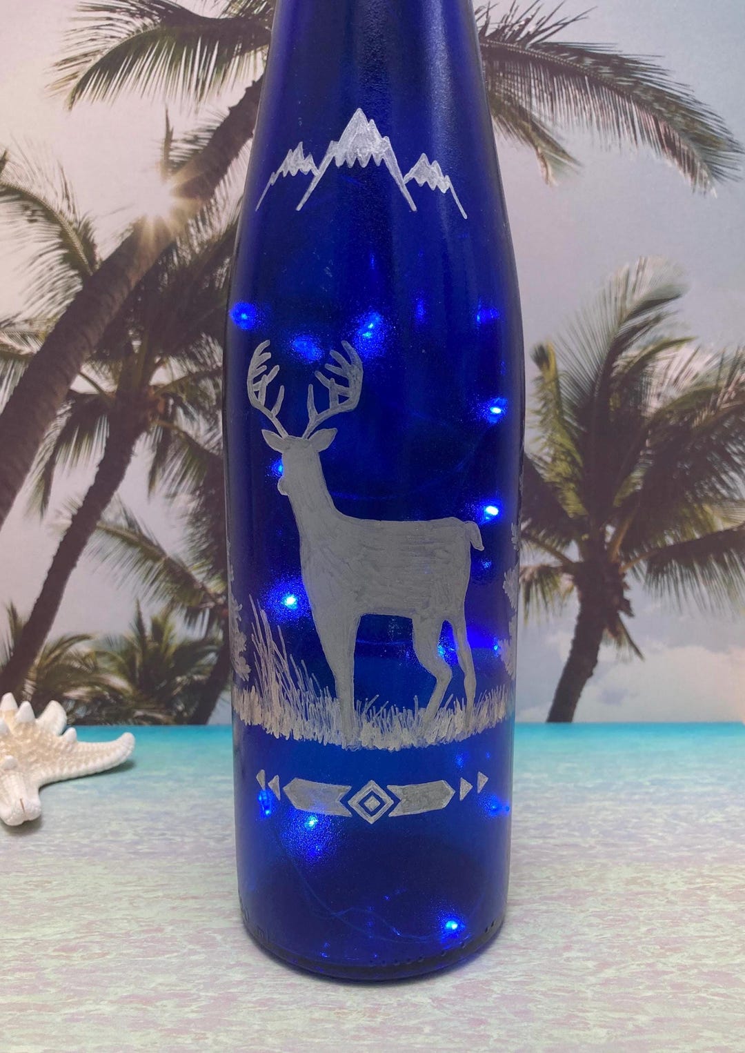 Deer Light, Deer Lamp, Deer Night Light, Deer Bottle Light, Buck Night ...
