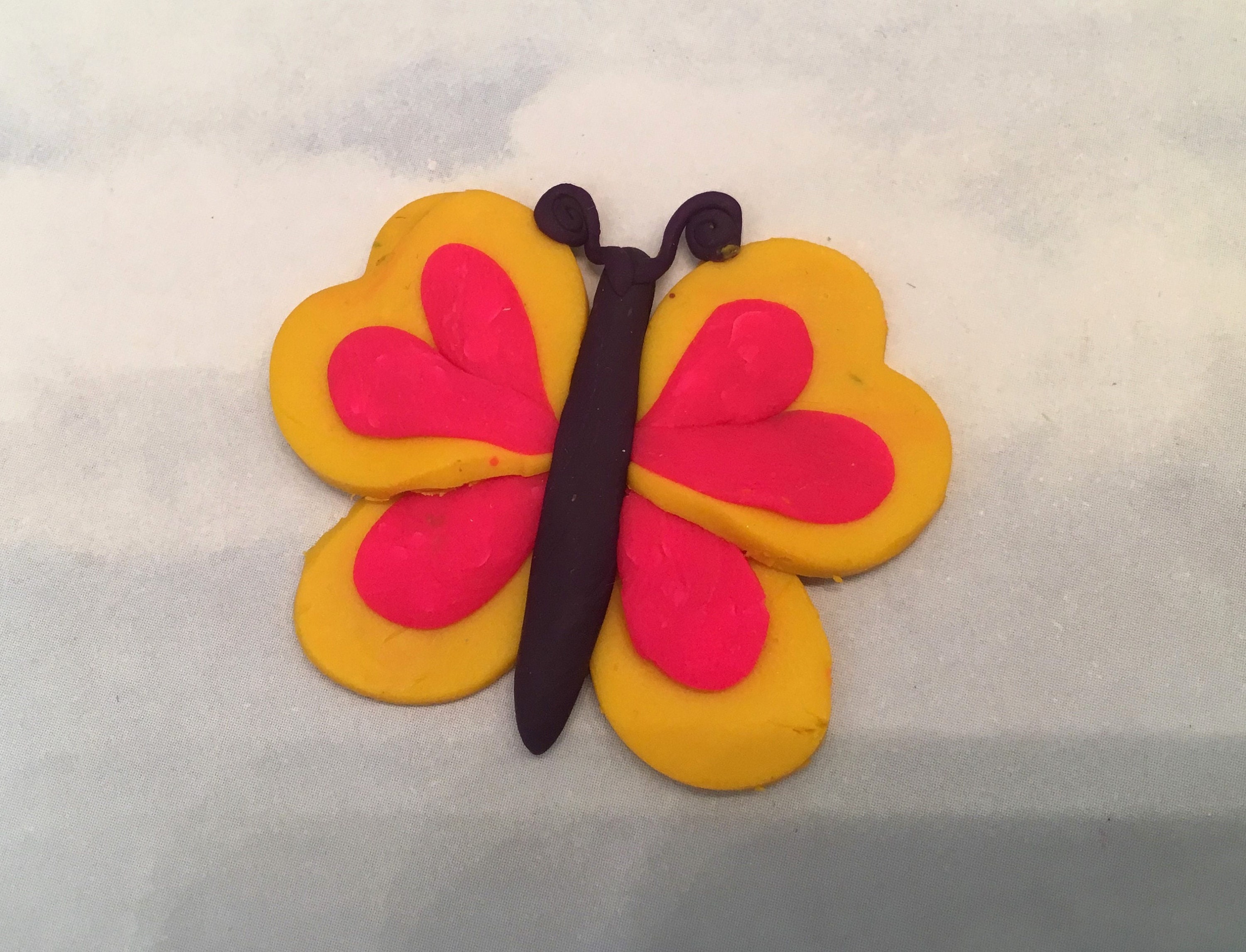 Butterfly Clay Miniature Clay Butterfly Mini Butterfly Etsy