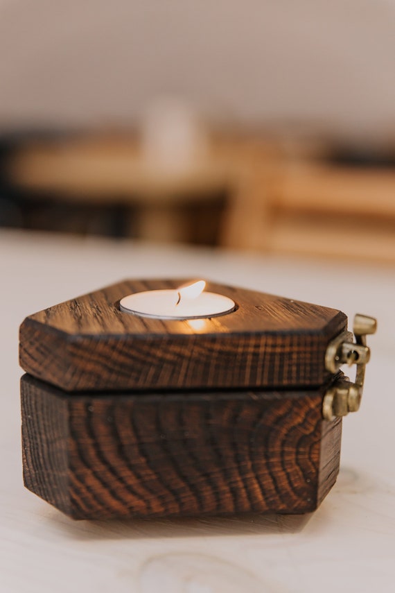 Wooden Handmade Candlestick Candle Holder Etsy