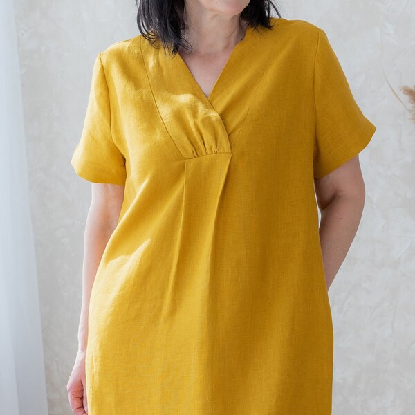 Mustard Yellow Dress Etsy