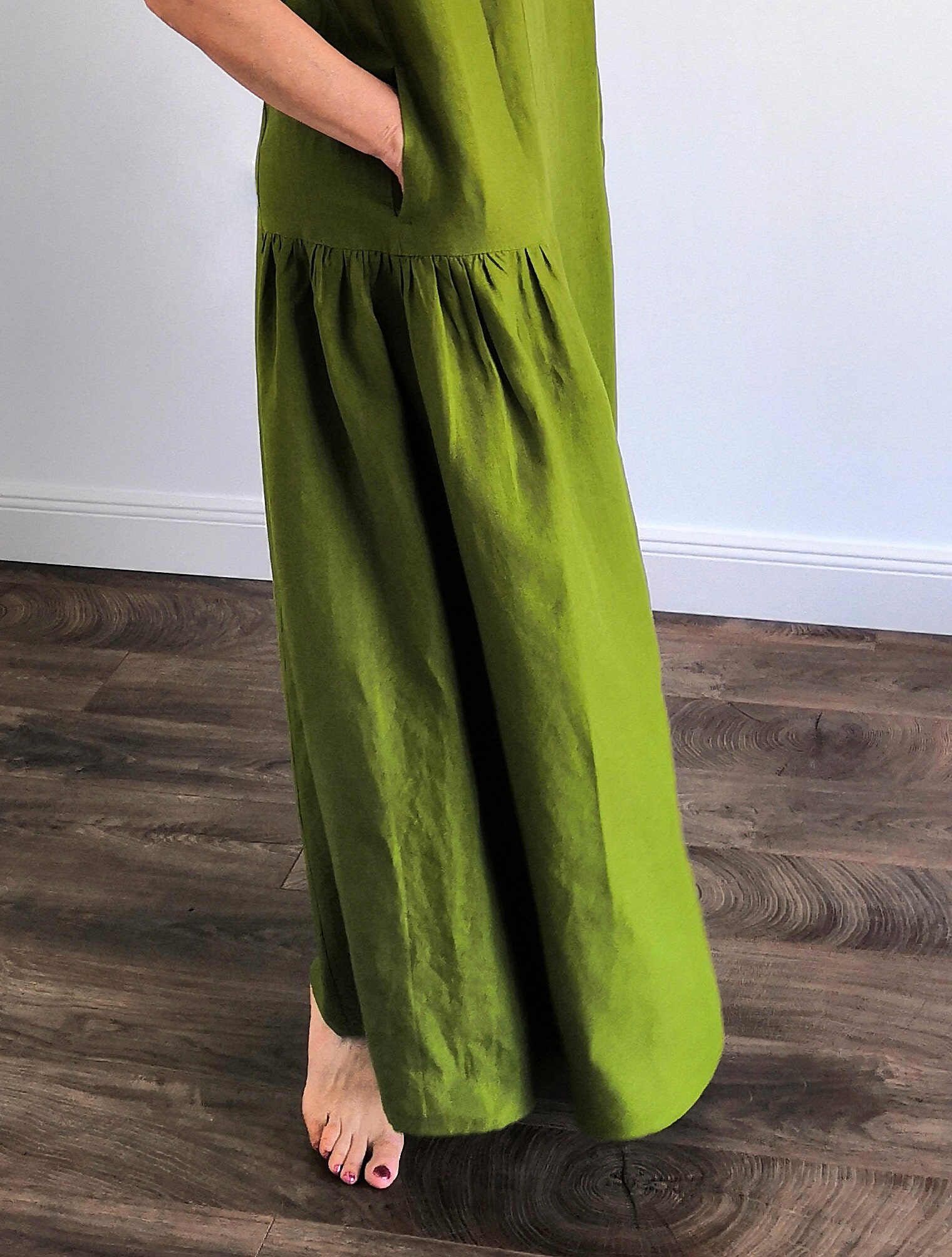 Oversized Linen Dress