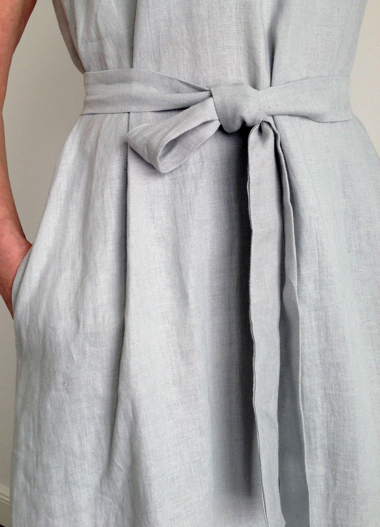 Carol L S Dress Knit Light Grey Melange 1