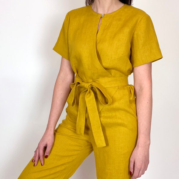 Yellow Jumpsuit - Etsy