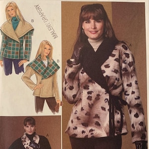 UNCUT Reversible Jacket Sewing Pattern: Butterick 5424, Sizes 8-14