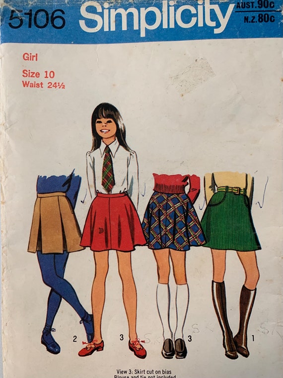 70s mini skirt pattern hotsell