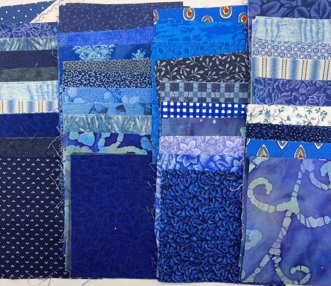 80 X Precut Charm Squares. Cotton Fabric Pieces. Appliqué Etsy