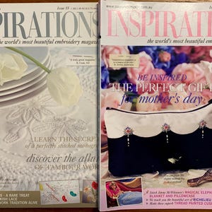 Choice of Australian Inspirations Embroidery Magazine (Issues 55-60). Centrefold Patterns. 2015