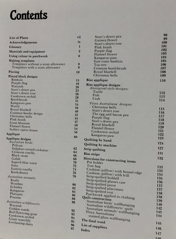 Australian Patchwork By Margaret Rolfe 150 Page Step By Step Guide To Piecing Quilting And Appliqué Published 1986 - 