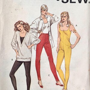 Kwik Sew 1457 non coupé. Patron de couture pour femme pour étriers. Tricots extensibles. Taille TP-G