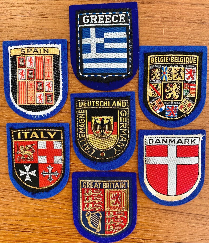 European Travel Patches: Felt Souvenir Patches - Sew-on - Etsy Australia
