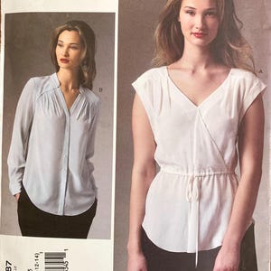 UNCUT Rebecca Taylor Vogue 1387. Misses' Tops, 2 Styles Pattern. Size 6-14 and 14-22