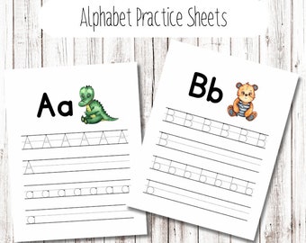 Alphabet Tracing Practice, Homeschool, Preschool Worksheets, Morning Basket, Educational Printables, Homeschooling Resources, Montessori