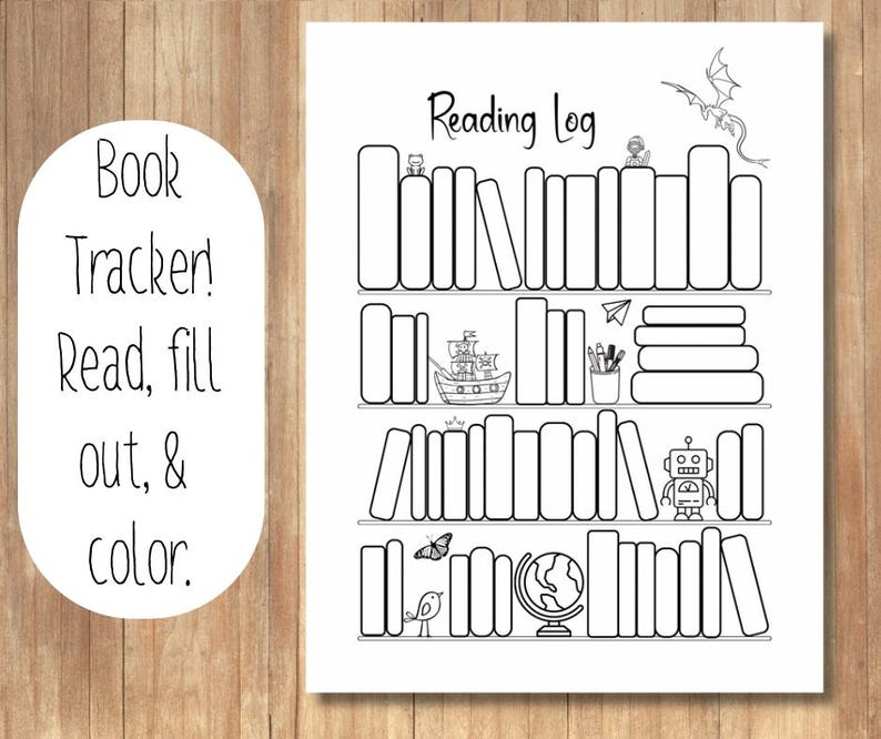 Book Tracker, Reading Activity Sheet, Reading Tracker, Homeschool ...