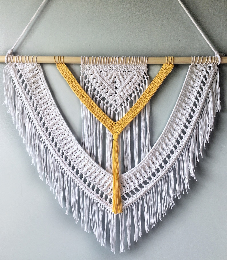 Sunbeam Wall Hanging Crochet Pattern Crochet Wall Hanging image 1