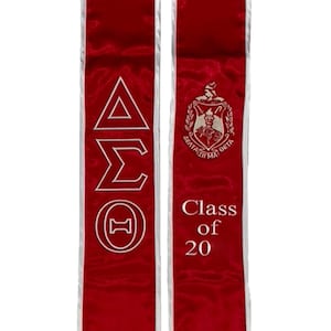 Delta Sigma Theta Graduation Sash Stole