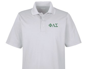 Phi Lambda Sigma Custom Embroidered Performance Polo