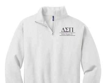 Delta Sigma Pi Custom Greek Quarter Zip