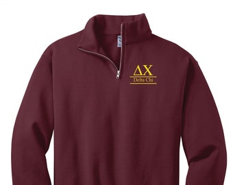 Delta Chi Custom Greek Quarter Zip