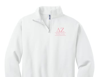 Delta Zeta Custom Greek Quarter Zip