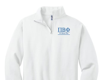 Pi Beta Phi Custom Greek Quarter Zip