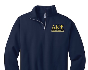 Alpha Kappa Psi Custom Greek Quarter Zip