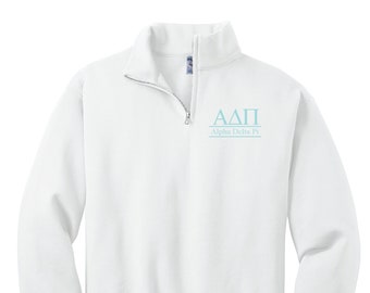 Alpha Delta Pi Custom Greek Quarter Zip