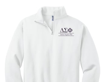 Delta Sigma Phi - Barrio Griego con cremallera personalizada