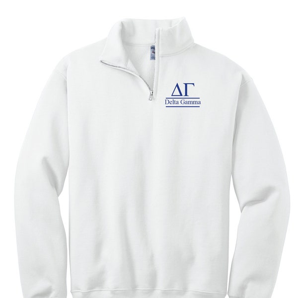 Delta Gamma Custom Greek Quarter Zip