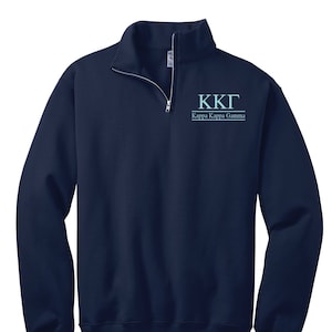 Kappa Kappa Gamma Custom Greek Quarter Zip
