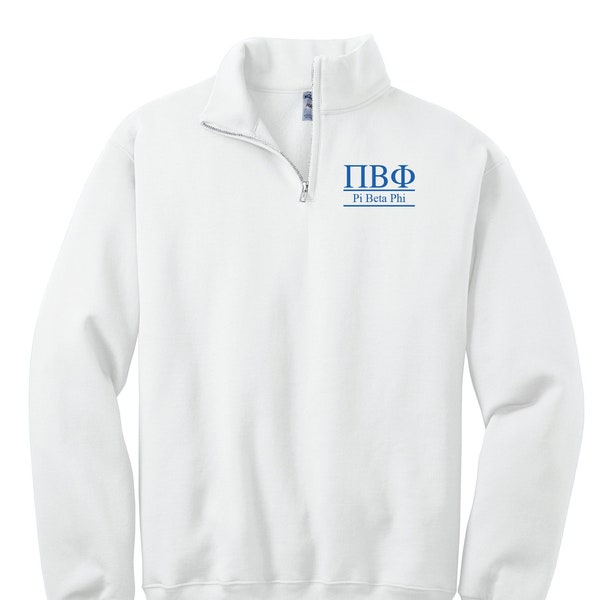 Pi Beta Phi Custom Greek Quarter Zip