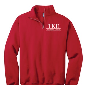 Tau Kappa Epsilon Custom Greek Quarter Zip