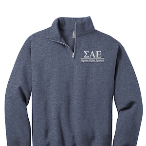 Sigma Alpha Epsilon Custom Greek Quarter Zip