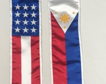 Filipino American Flag Stole